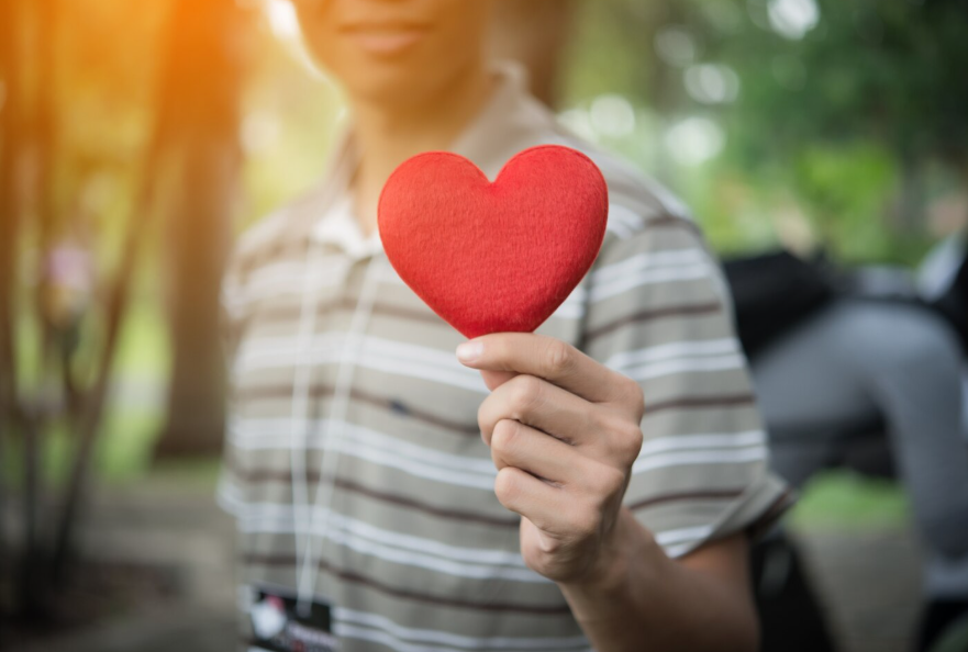 Heart in hands